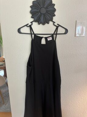 Mossimo Supply Co. Textured Black Sleeveless Maxi Dress